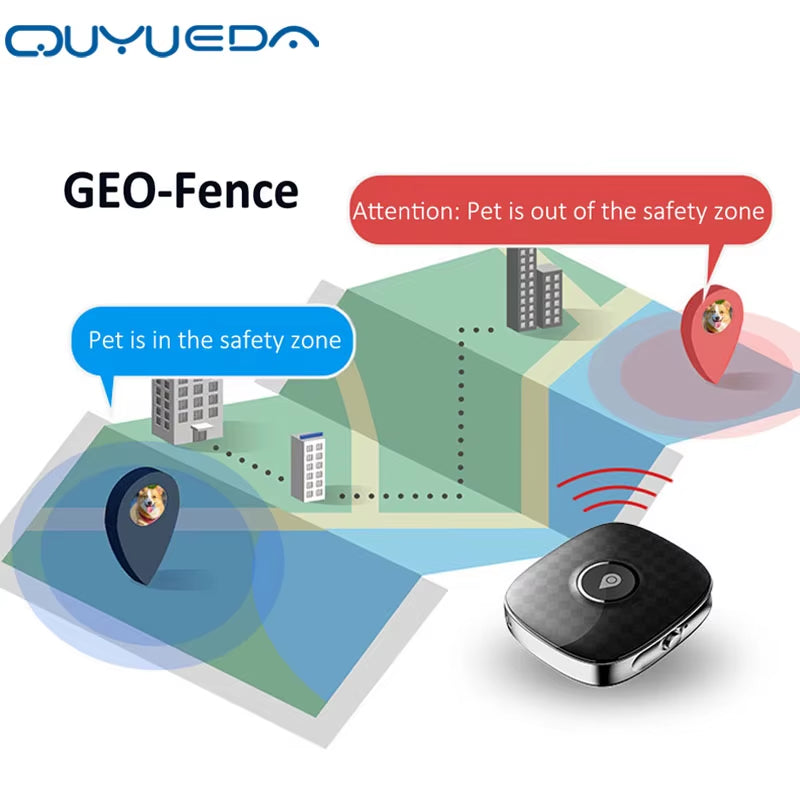 Traceur GPS 4G étanche pour animaux de compagnie, collier de suivi GPS pour chien